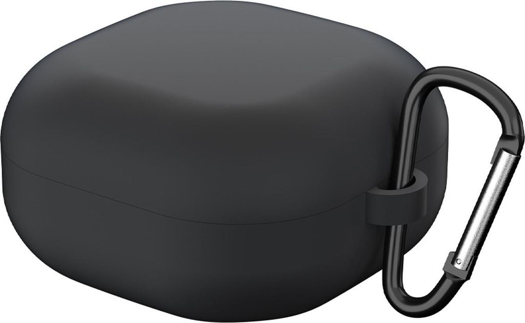 Cadorabo Hülle für Samsung Galaxy Buds PRO/LIVE/Buds 2 in Schwarz Tragbare Silikon Kopfhörer Schutzhülle