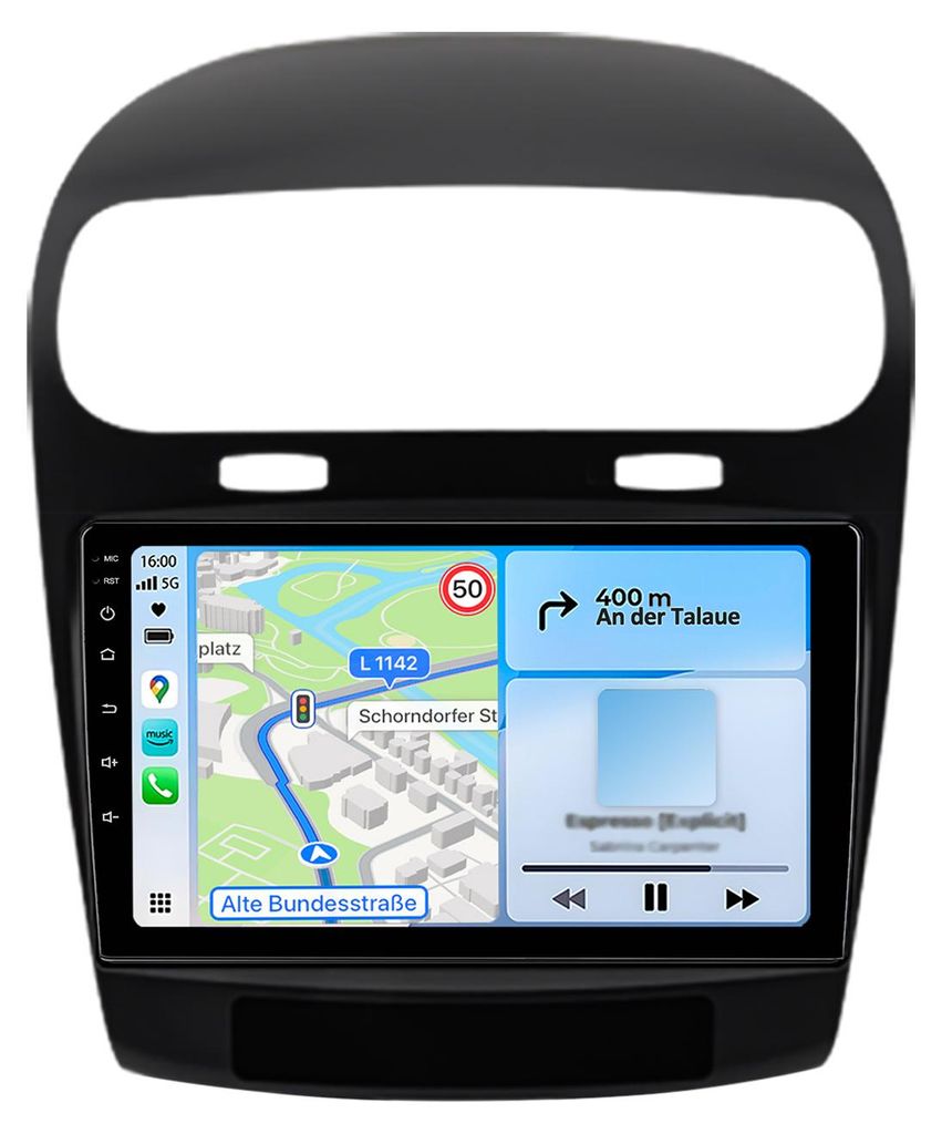Autoradio Android 9 pouces 6+128 Go pour Dodge Journey Fiat Image du produit 