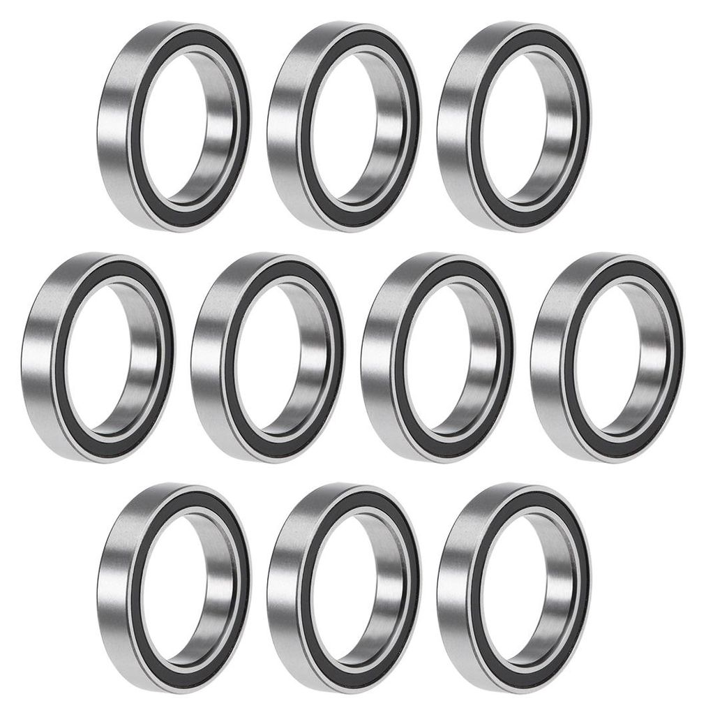 10 Stš¹cke Doppelt Abgedichtet Kugellager Kugellager Set Rillenkugellager 6702-2RS Z2 15mm x 21mm x 4 mm Chromstahl kugellager gro? Skateboard Be...