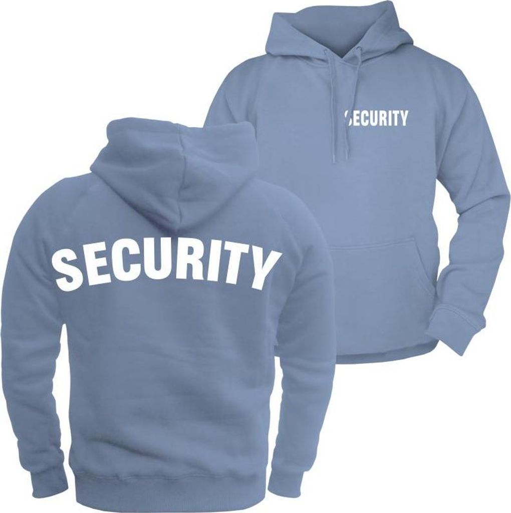 Herren Kapuzenpullover Security