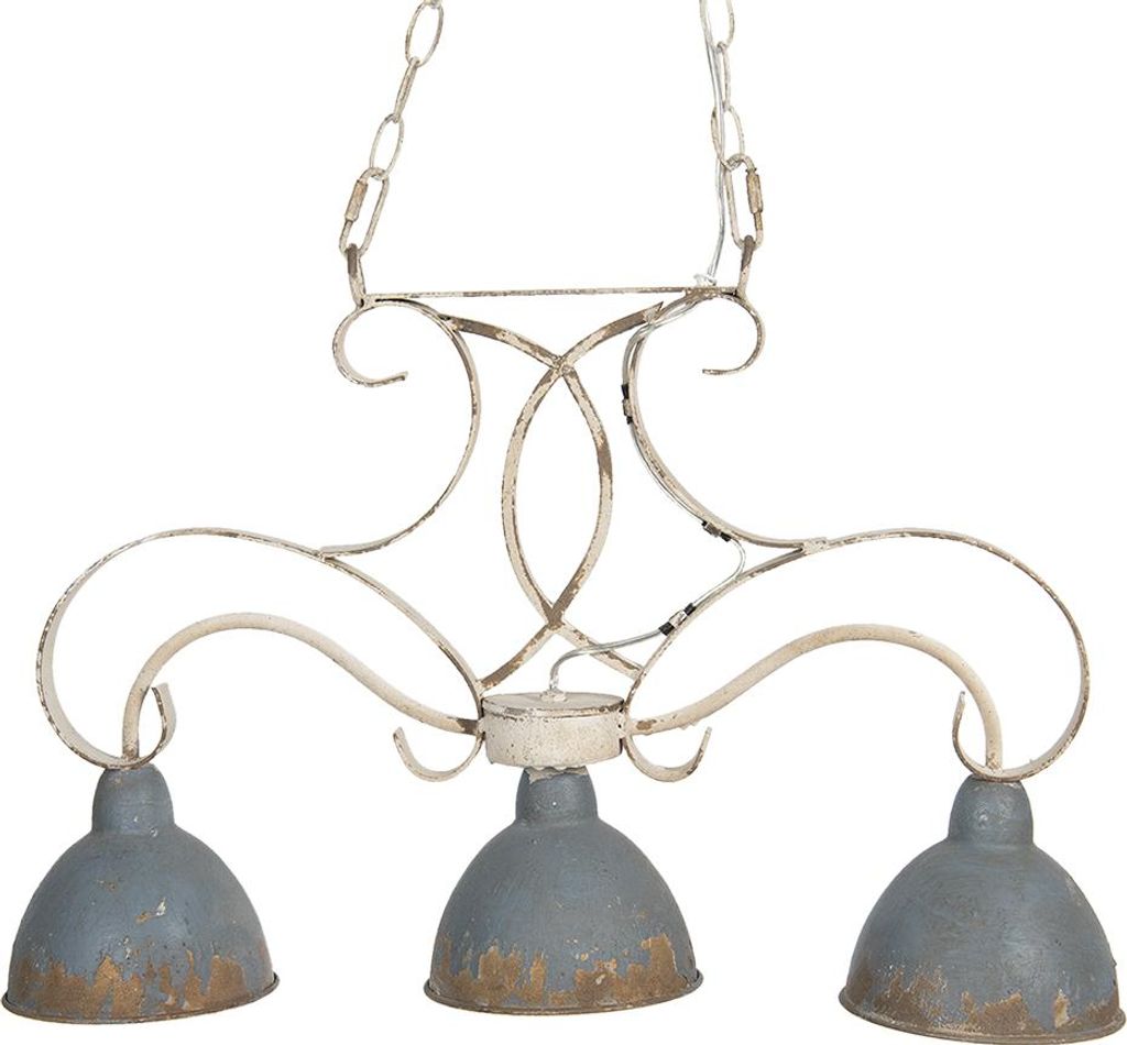 Clayre & Eef Hängelampe 60x15x42 cm Grau Eisen