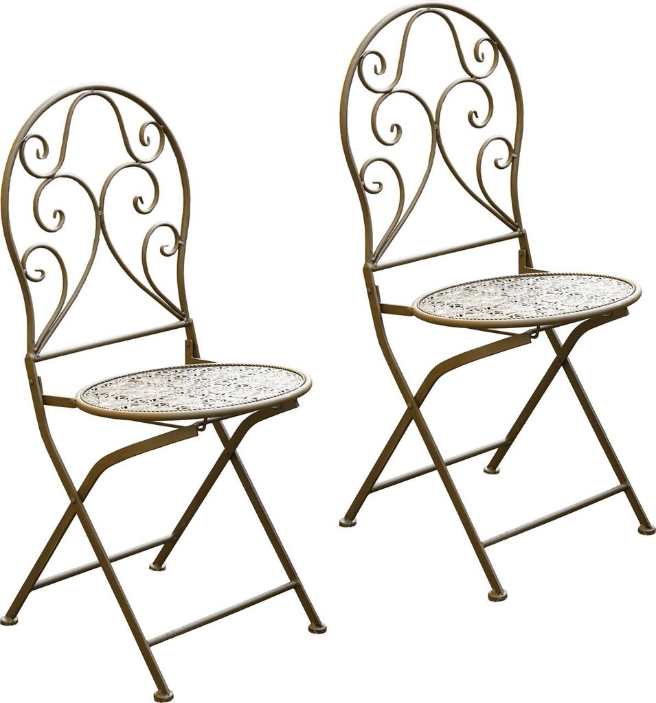Gartenstuhl 2er-Set Lani Antik Produktbild 