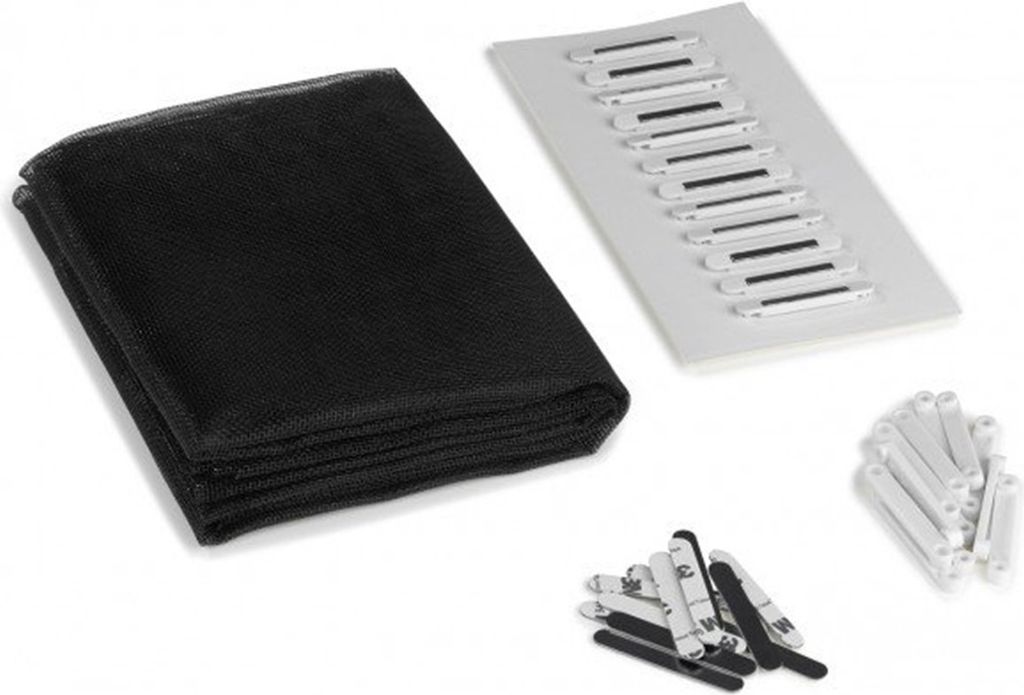Moskytiéra EASYMAXX s 12 magnety na okna 150x130cm černá Obrázek produktu 11