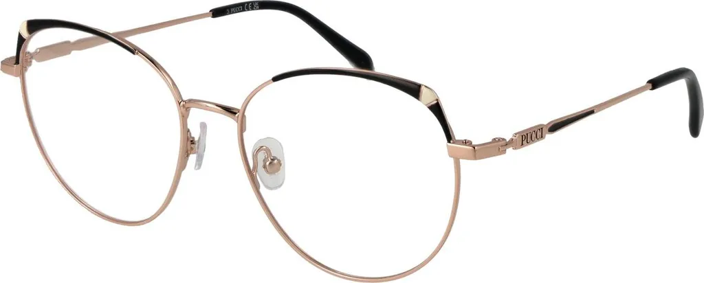 Lunettes de vue Pucci EP5209 rose doré brillant pour femme taille 55/17