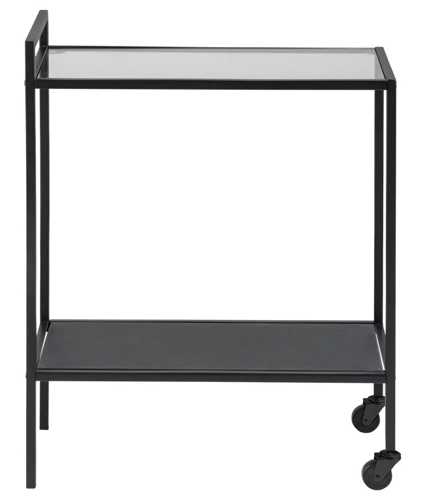 Optimisez vos coins avec la table d'angle chariot à thé métal et verre - 2