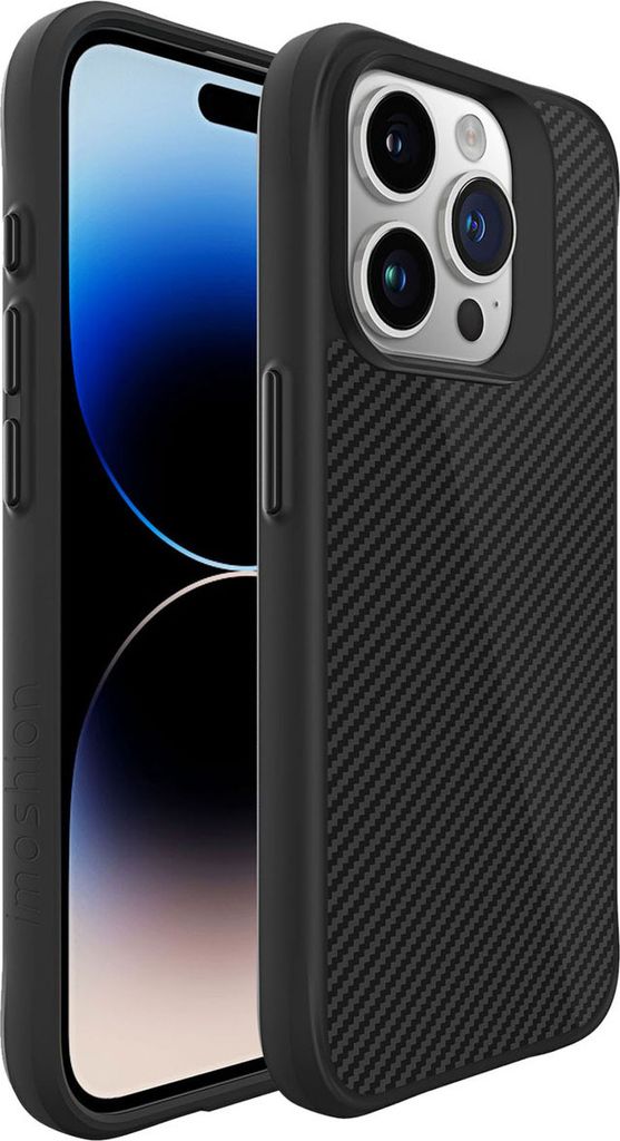 imoshion Rugged Hybrid Carbon Case iPhone 15 Pro Max - Schwarz