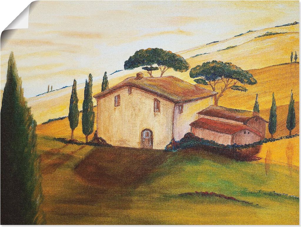 ARTland Poster Sonnenblumen in der Toskana (Ausschnitt) Größe: 120x90 cm