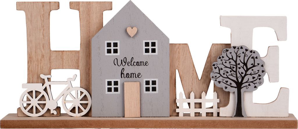 UNUS Deko Schriftzug Home Holz Aufsteller Produktbild 