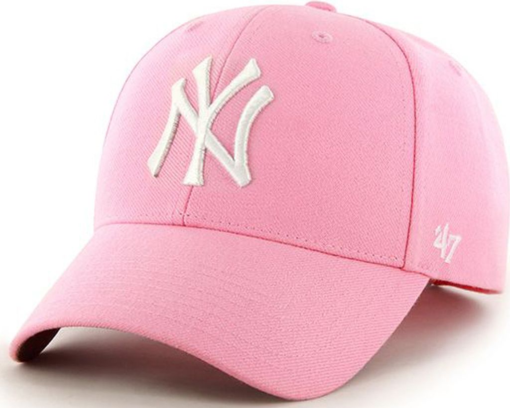 Forty Seven 47 Brand MVP New York Yankees Curved Visor Snapback Cap Rose MLB Limited Edition