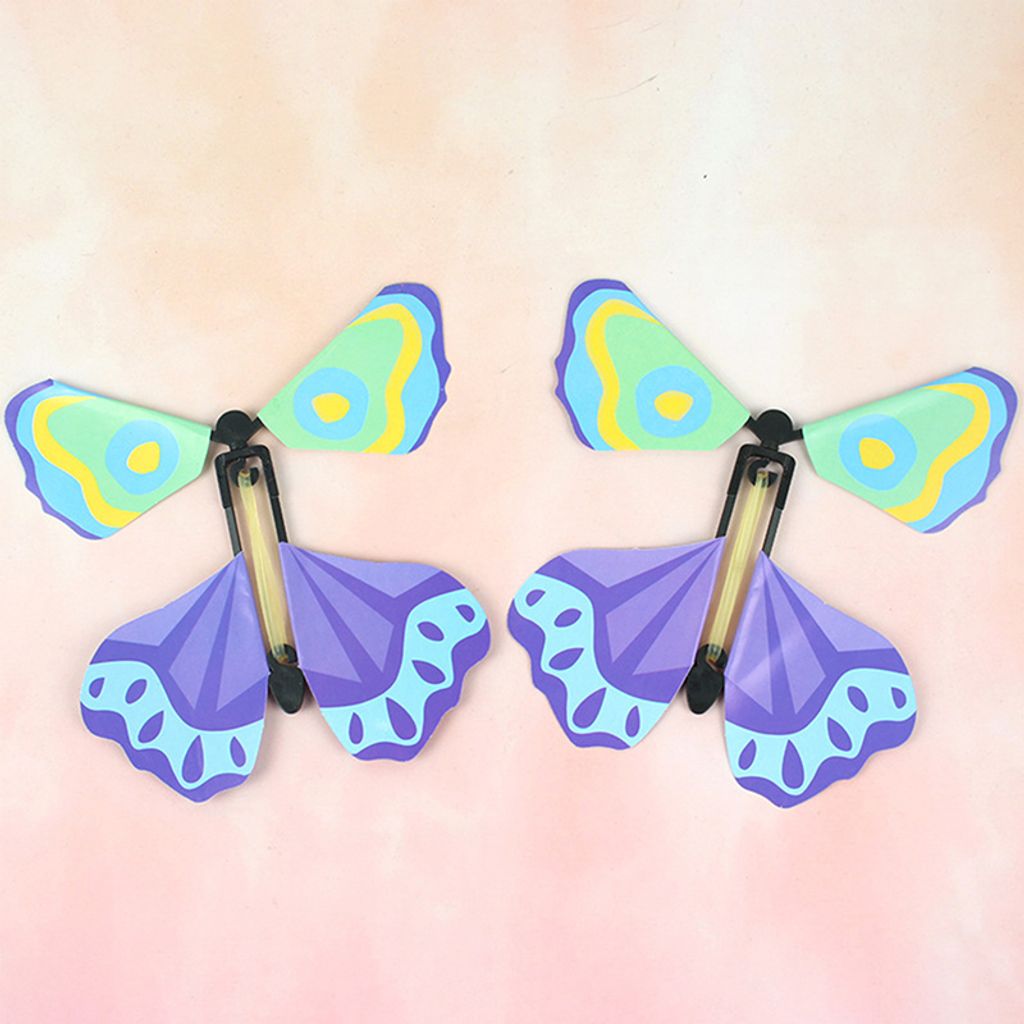 12 Stk Magic Butterfly magischer fliegender Schmetterling Zaubetrick Spielzeug 