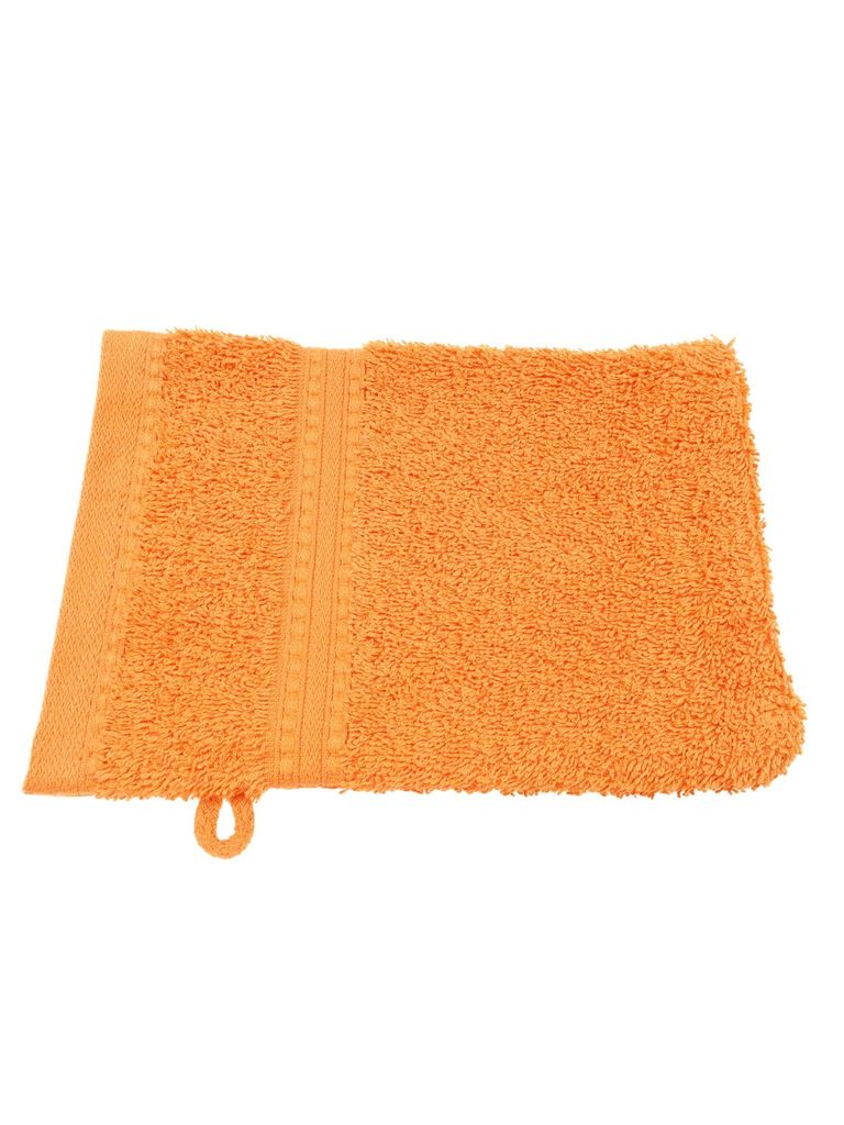 Julie Julsen BIO Waschhandschuh Orange 15 x 21 cm Produktbild 