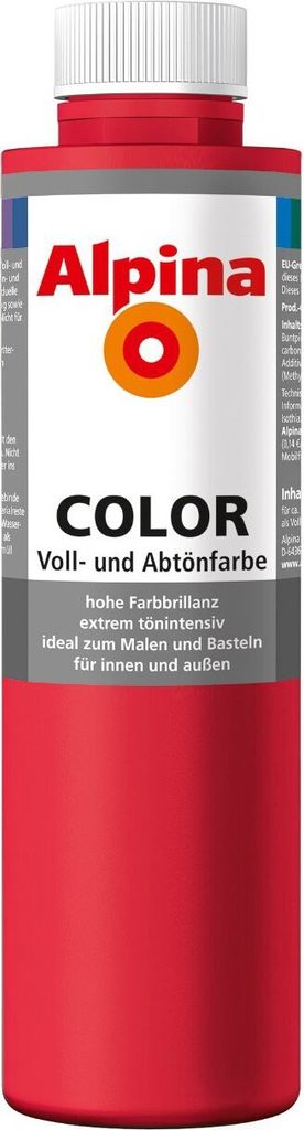 Alpina Color Abtönfarbe fire red 750 ml Produktbild 