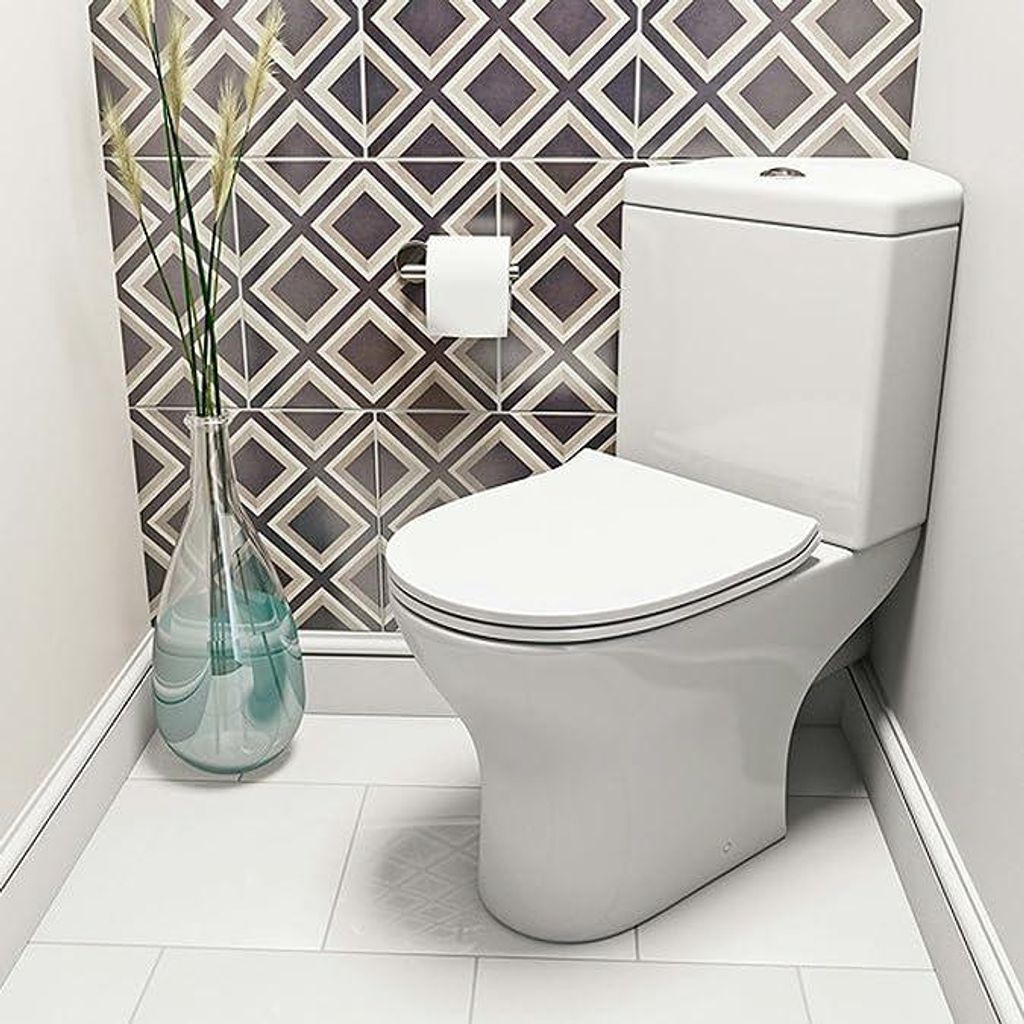 sanicomfort Gäste-WC-Set Paros Corner mit Eck-WC und Produktbild 