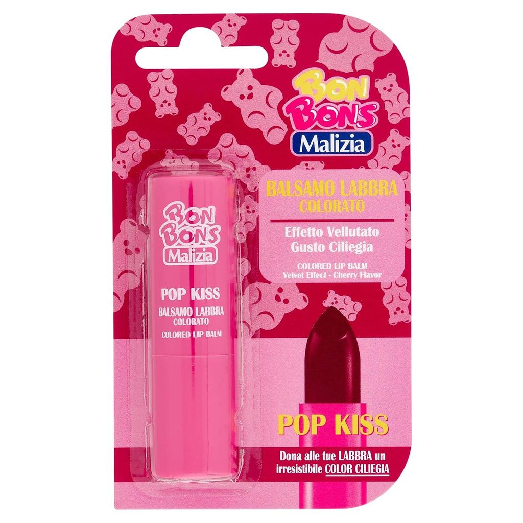 BON BONS Malizia Lippenbalsam POP KISS Kirschgeschmack Produktbild 