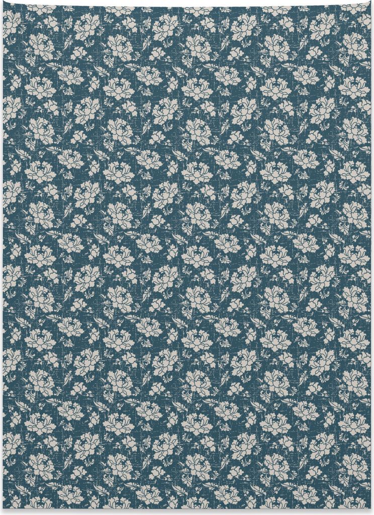 Abakuhaus Jahrgang Wandteppich, Botanische Gartenillustration aus Weiches Mikrofaser Stoff Kein Verblassen Klare Farben Waschbar, 110 x 150 cm, Dun...