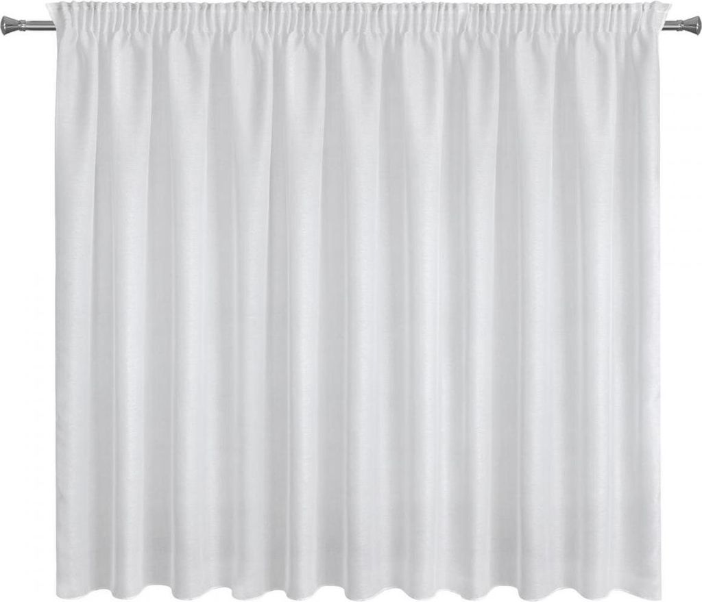 Eurofirany Tenda REBECCA 300x150 Nastro con volant Bianco Immagine del prodotto 