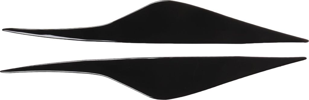 2pcs Scheinwerfer Eyebrow Schwarzer Verschleißscheinwerfer Augenlidersatz für Ford Mondeo MK4 2007-2013