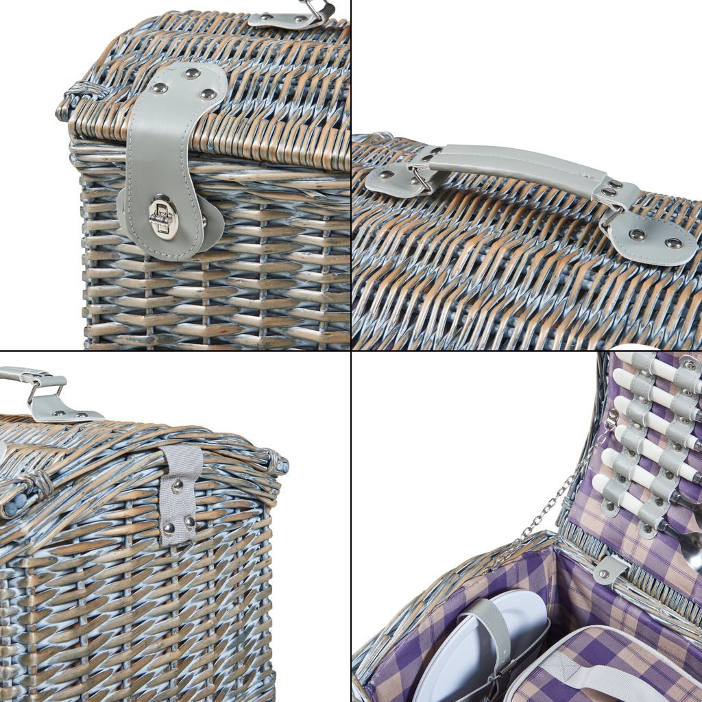 Picknickkorb ‘Folldal’ Komplettsett mit Isoliertasche für 2 Produktbild 11