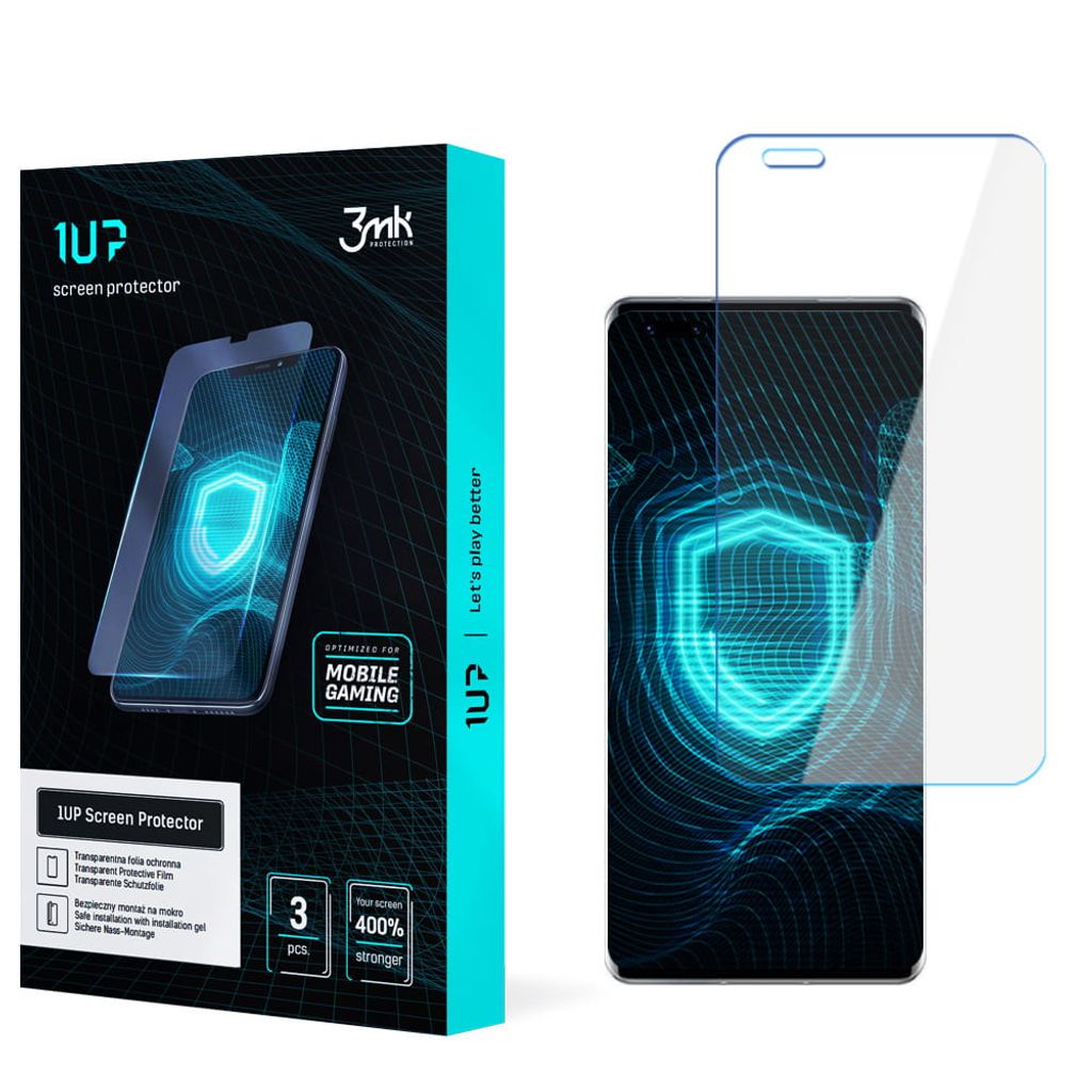 3mk Display Schutzfolie 1UP für Huawei Mate 40 Pro+ 5G transparent Gaming (3 Stück)