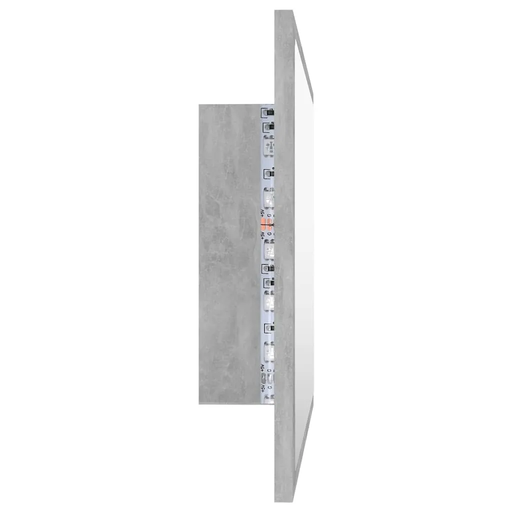 Specchio LED Grigio Cemento 60x37: Il Mai-Più-Senza per il tuo Bagno - 5