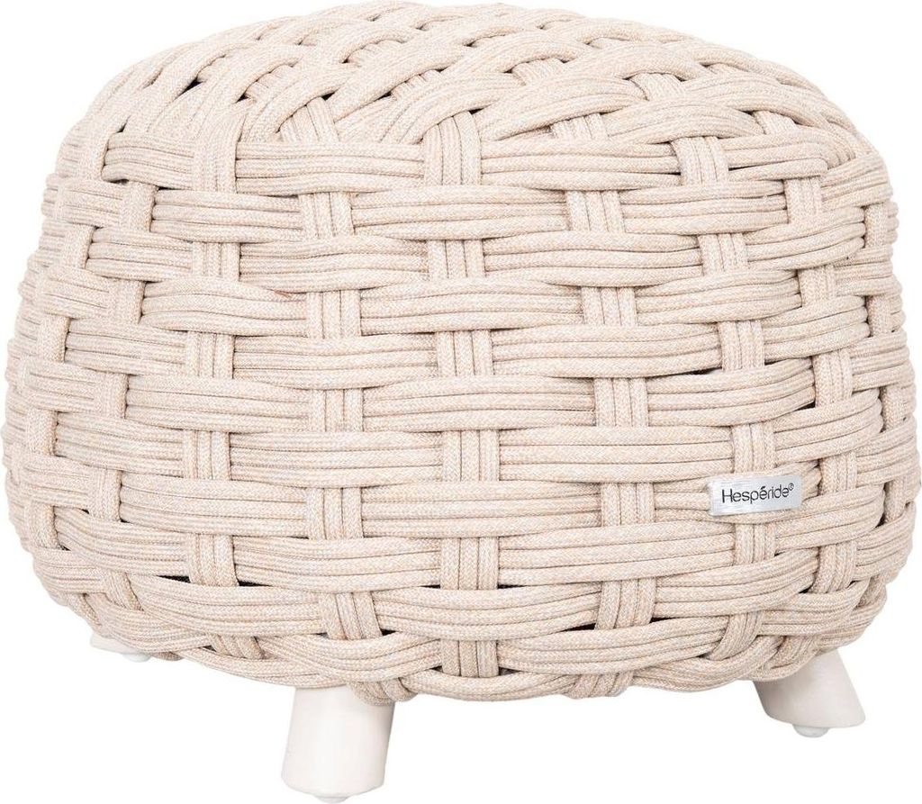 Gartenhocker obbae beige leinen - Hespéride