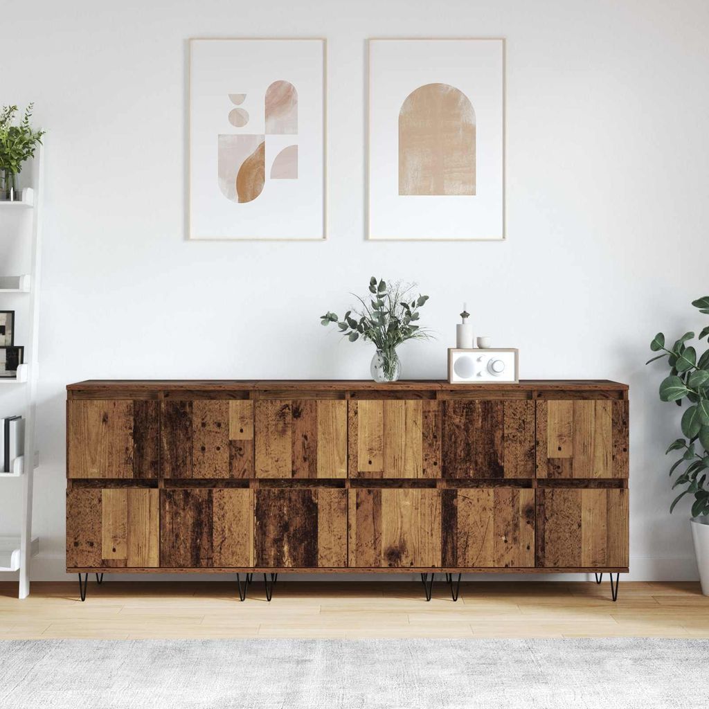 Maison Exclusive - Sideboards 3 pcs Altholz