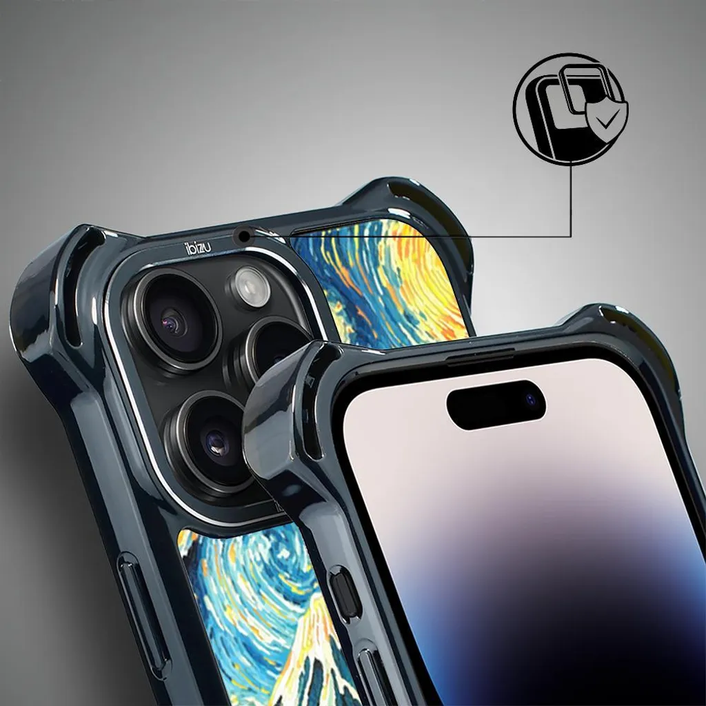 Coque iPhone 14 Pro Max Ibizu DropGuard Ultra avec MagSafe Van Gogh