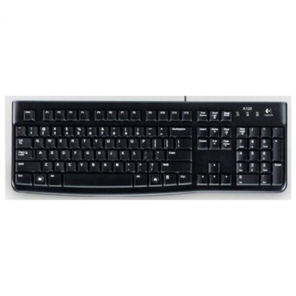Logitech K120 - Tastatur - Spanisch - Schwarz (920-002518) Produktbild 