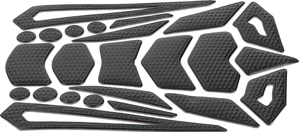 Tank Pad Moto Phantom Nero | Adesivo Gomma Morbida Fishbone