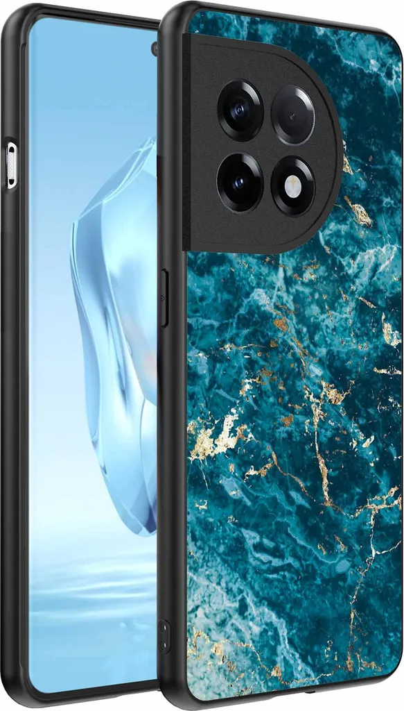Custodia di Lusso OnePlus 12 Marmo Blu - Design in TPU Premium
