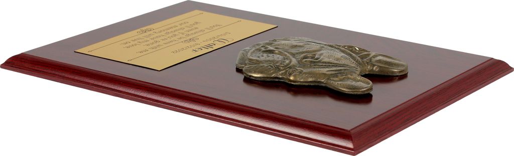 Französische Bulldogge I - Flachrelief eines Hundes, kleiner Nachbildung, realistische Plakette mit Hund von der Marke Art-Dog
