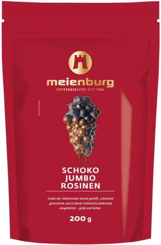Meienburg Schoko Jumbo Rosinen 200g Produktbild 