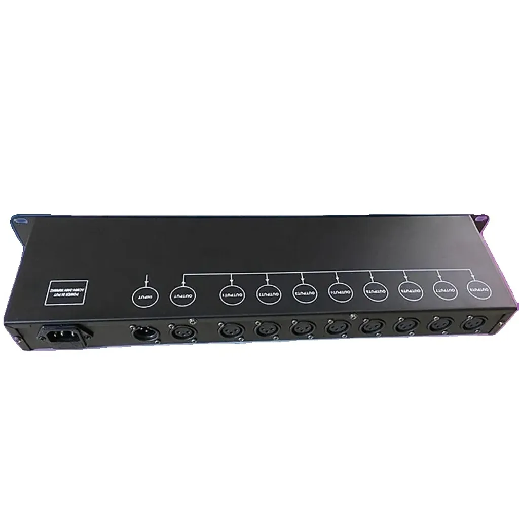 Distributeur DMX 8 Voies - Amplificateur de Signal Professionnel DMX512