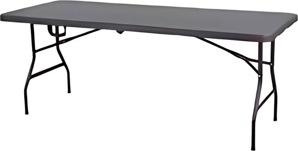 Tuin Klapptisch – Campingtisch – Rotan Look Camping Gastronomie Tisch mit Handgriff – Außentisch Aufklappbar – Schraagtafel für Picknick ...