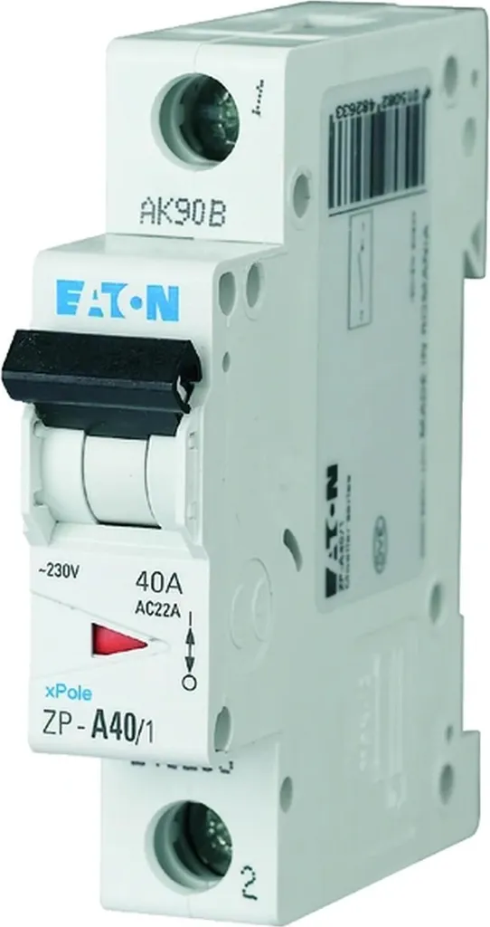 Protection de Circuit 40A Eaton - Idéal pour Rénovation Électrique 1 Pôle