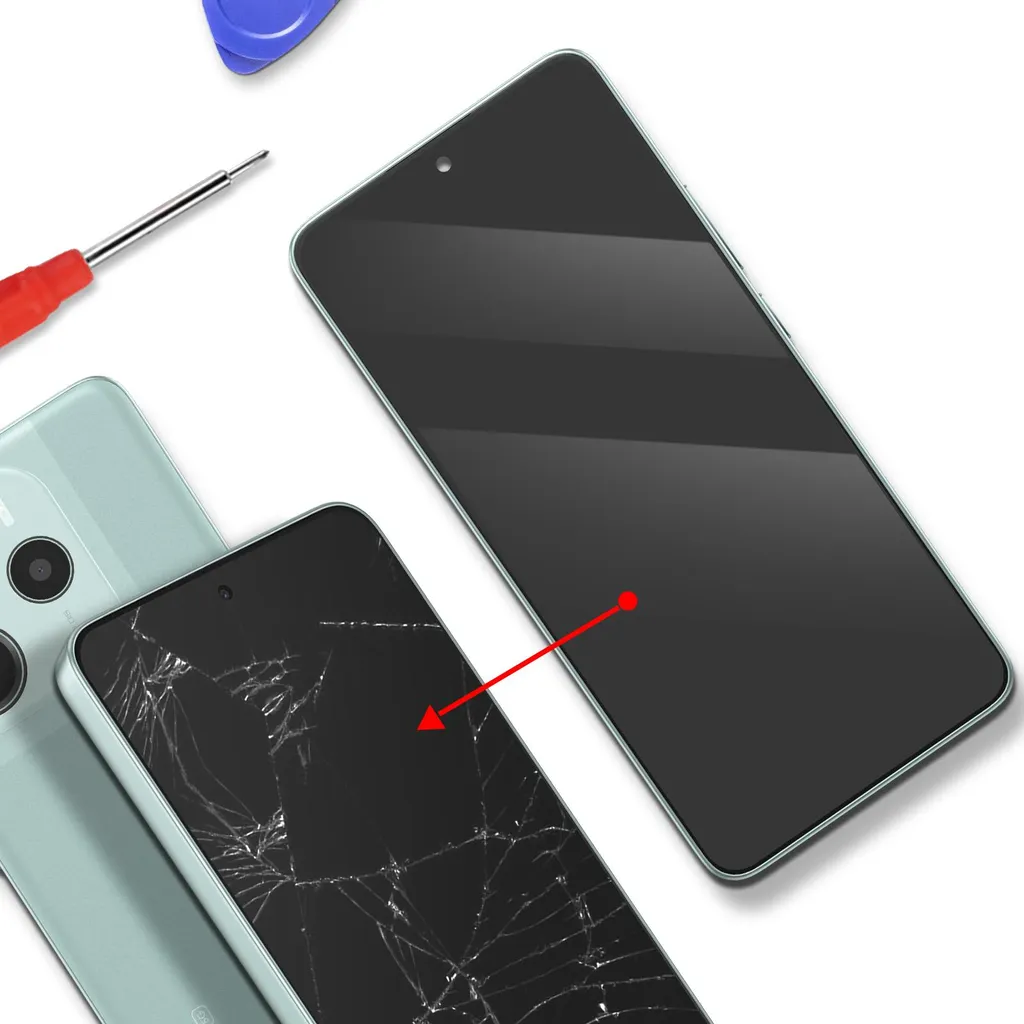 Afficheur AMOLED pour Xiaomi Redmi Note 14 5G Service Pack Vert Menthe - 3