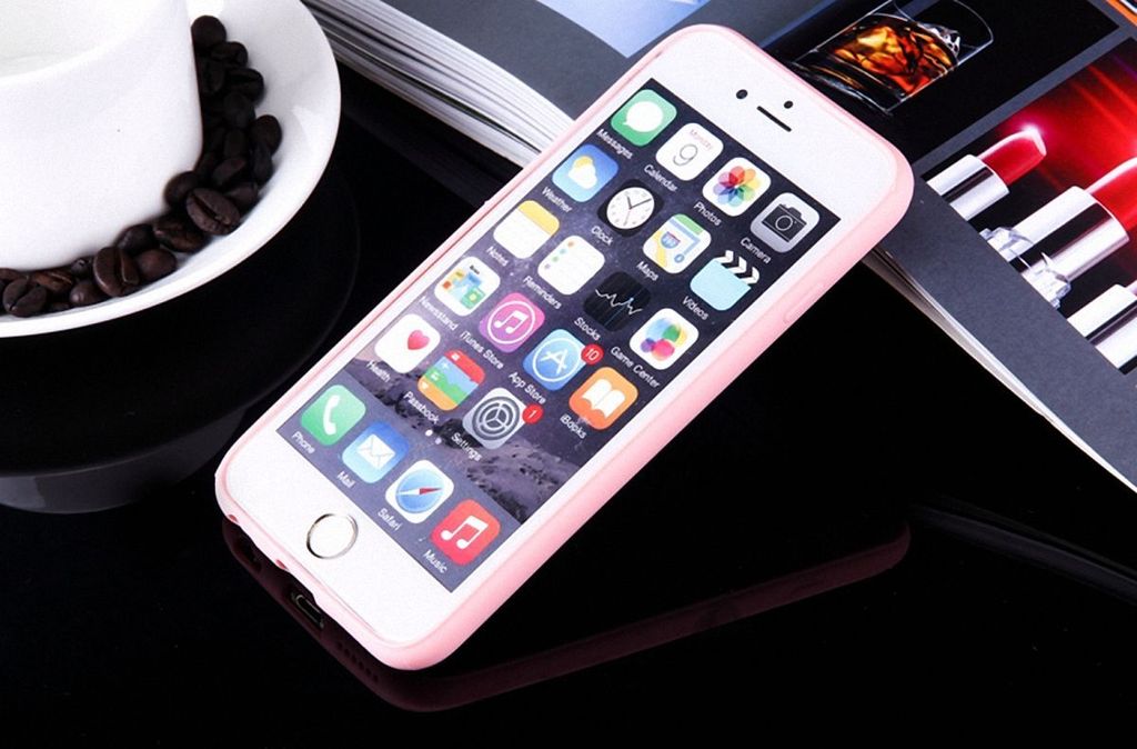 Handy Hülle Mandala für Apple iPhone 6s Plus Design Case Schutzhülle Motiv Federn Totenkopf Cover Tasche Bumper Rosa