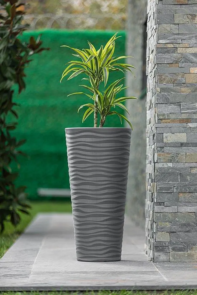Grand pot de fleurs 80 cm idéal pour décorer jardin, balcon et patio