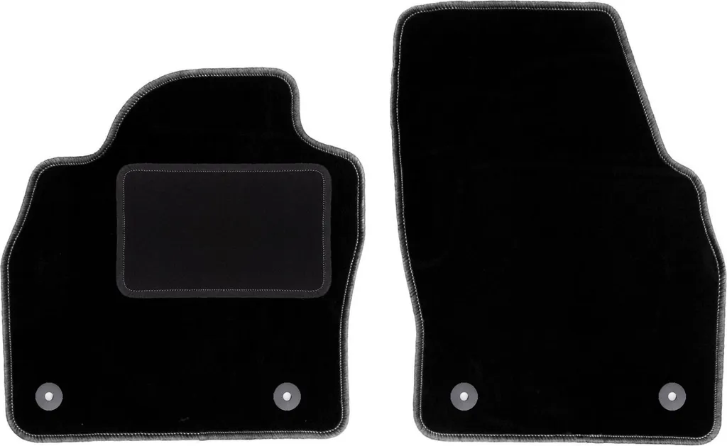 Tappetini Auto Velours Audi A1 II GB 2018- | Set 2 Pezzi Anteriori Neri