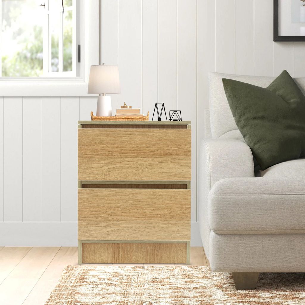 Bedside Tables, Nachttisch Einfache moderne kleine Haushalt Lagerung Locker - Eiche Farbe