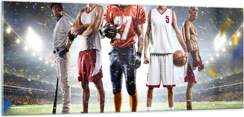 Bilder auf glas - Sport Sportler - 100x40cm - Glasbilder - Wandbilder - Kunstdruck - zum Aufhängen bereit - Wanddekoration aus Glas - Glas Bilder ...