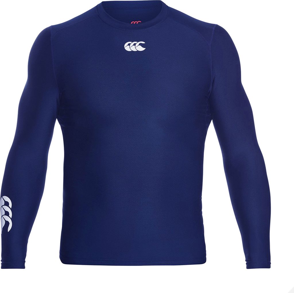 Canterbury Herren ThermoReg Langarm Base Layer Top PC2842 (S) (Marineblau)