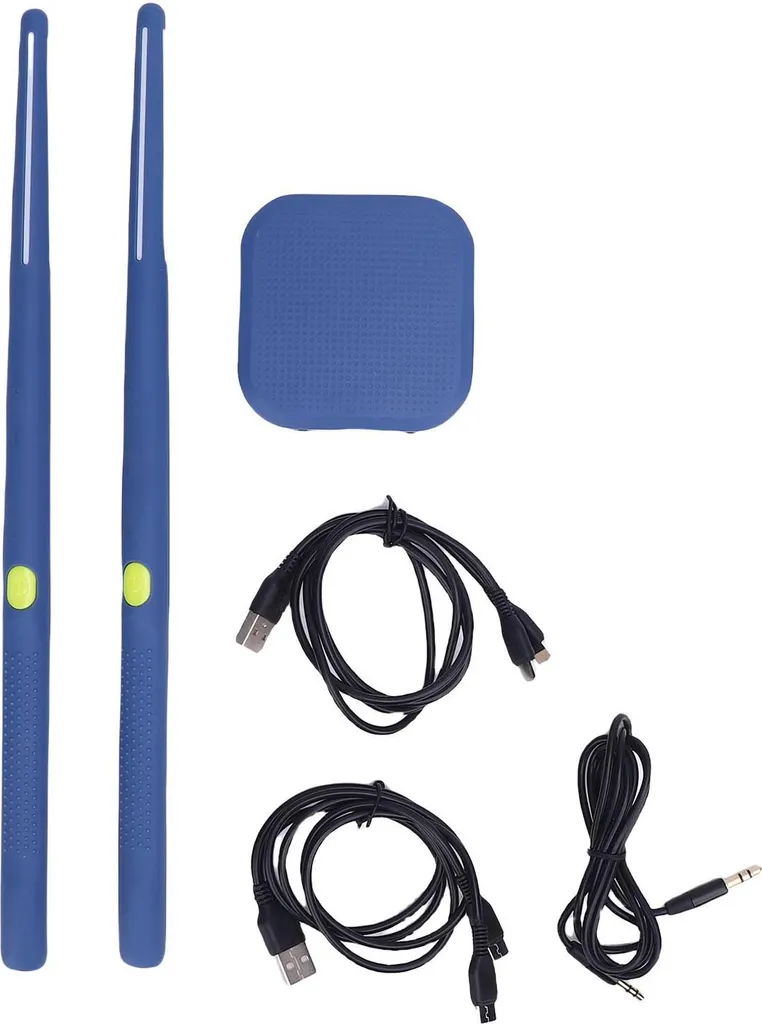 Baguettes de batterie 3D rechargeables 8 sons détection de mouvement