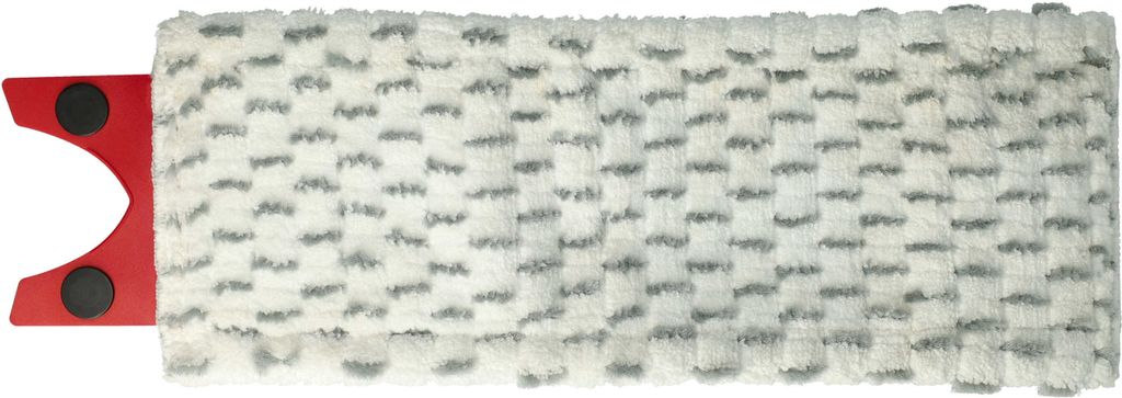 vhbw Wischbezug kompatibel mit Vileda 1-2 Spray Wischmopp - Ersatzkopf, Mikrofaser Grau Weiß