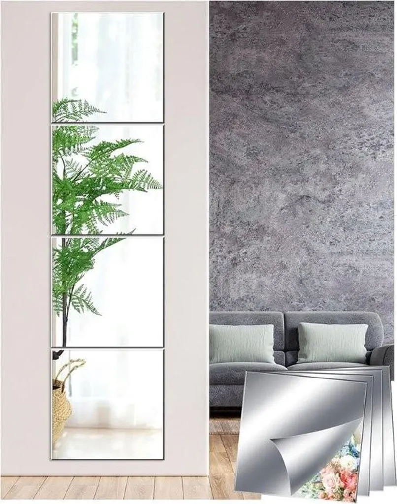 Piastrelle Specchio Adesivo da Parete 30x30 - Arredo Casa Moderno e Sicuro