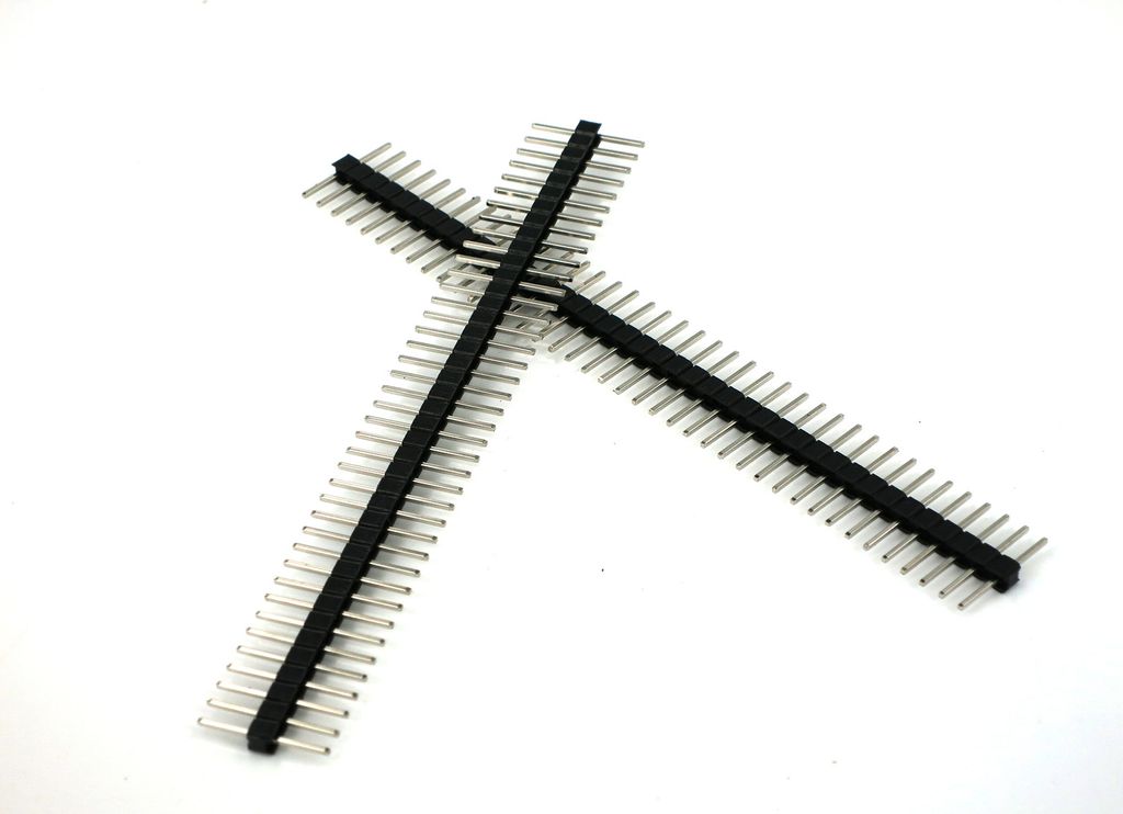 (Sale%) Single Double Row Pin Male Header Stiftleiste Strip 1x40 Pin Gerade(B)