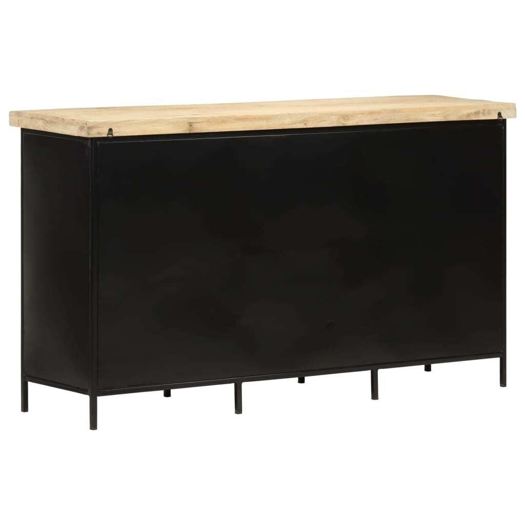 "2026 Promotion" Sideboard Wohnzimmer - 140x38x76 cm Raues Mangoholz - Kommoden CC12408