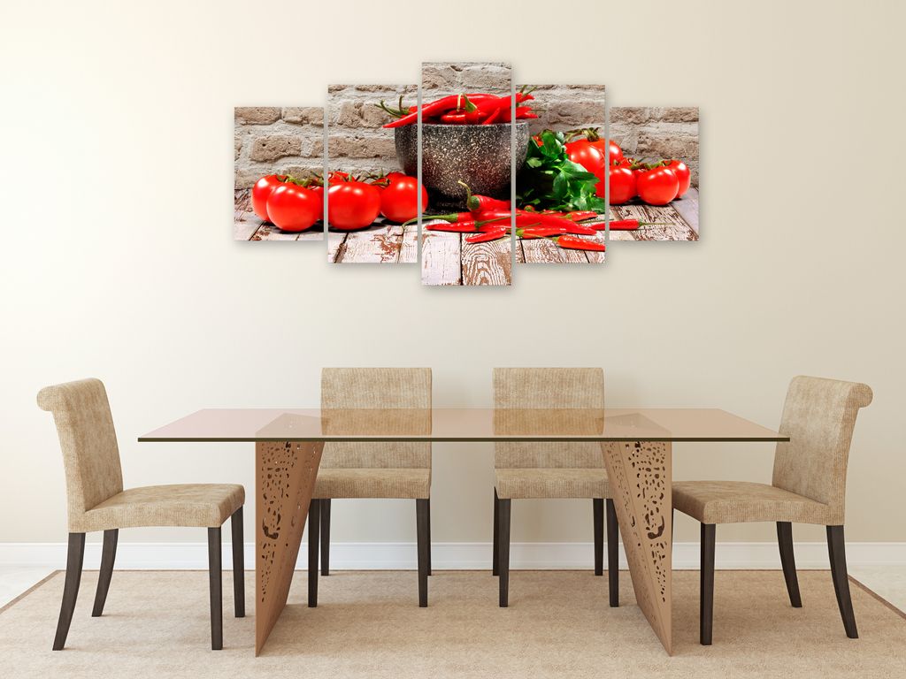 Akustikbild Küche 200x100 cm Bilder Akustikschaum Hochleistungsschallabsorber Schallschutz Leinwand 5 tlg Wandbild Raumakustik Schalldämmung Papr...