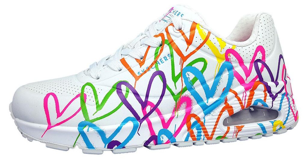 Skechers Uno Highlite Love Damenschuhe Schnürschuhe Sneaker Productafbeelding 