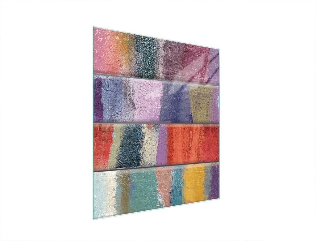 Glasschneidebrett 45x52 Bunt